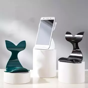 Креативная настольная подставка для мобильного телефона с изображением Кита, мини-декоративная подставка для ленивого планшета, подставка для планшета зелёный