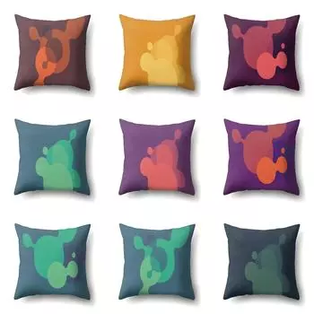 Креативная наволочка с геометрическим рисунком, чехол для дивана, спинка для гостиной 40x40cm