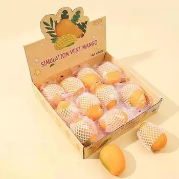 Креативная новая и экзотическая имитация муки. Падение не гнилых фруктов. Трюк с декомпрессией. Быстрый отскок. Сжатие игрушечных фруктов.