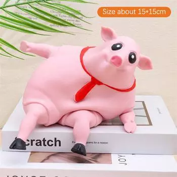 Креативная новая мягкая игрушка для снятия стресса в виде розовой свиньи, милая игрушка-фиджет для животных в виде маленькой свиньи S