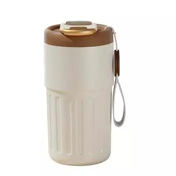 Креативная новая умная теплая кофейная чашка из нержавеющей стали 316, портативная портативная портативная чашка для бизнеса и офиса, подарочная чашка 420ml