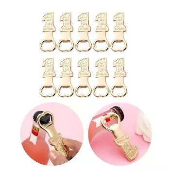 Креативная открывалка для бутылок в форме цифры 1 Крутая открывалка для бутылок в форме цифры 1 для использования в качестве подарка на день рождения и вечеринку