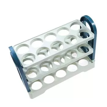 Креативная перекидная полка для хранения яиц белый