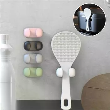 Креативная переносная подставка для ложек для риса, подставка для хранения, рисоварка, кухонная утварь, настенный зажим, аксессуары для дома