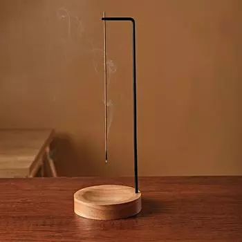 Креативная перевернутая курильница, держатель для ароматических палочек, деревянный круглый поднос для благовоний, украшение для спальни, дома, украшения для йоги, ремесла