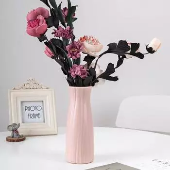 Креативная пластиковая ваза, небольшая цветочная композиция, украшение для дома, украшение для свадебной гостиной, имитация глазури, устойчивая к каплям