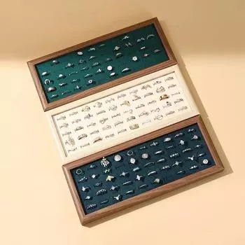 Креативная подставка для демонстрации 50 колец, подставка для хранения сережек, стойка для демонстрации колец, подставка для просмотра колец, прилавок белый