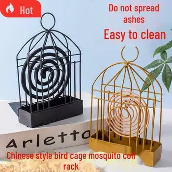 Креативная подставка для клетки для птиц, противомоскитной спирали, с пепельницей и огнестойким чехлом для ароматерапевтической печи Regular model [1 piece]