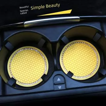 Креативная подставка под автомобиль в виде сот: Многофункциональное хранилище Cross-Border с противоскользящим ковриком из горного хрусталя Diameter 7cm per pack