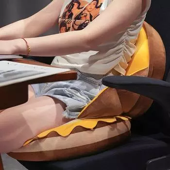 Креативная подушка-консервированный мед «два в одном», мягкая подушка-футон, подушка для сидения, эркер, подушка для детского сиденья 32x42cm 1pc белый