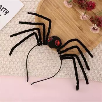 Креативная повязка на голову в виде паука на Хэллоуин, повязка на голову в виде паука, обруч в виде головы паука, маскарадный наряд, украшение для вечеринки на Хэллоуин, головной убор