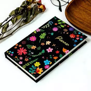 Креативная Премиальная Черная Обложка для Букета Ins Ветер Блокнот Креативный Портативный Ежедневник