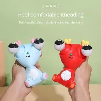 Креативная привлекательная музыкальная игрушка для снятия стресса «Дракон» Год Дракона Сжимает и смотрит на куклу-дракона, чтобы выпустить пар Игрушки