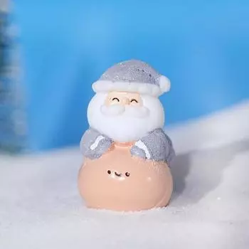 Креативная привлекательная яркая цветная скульптура Санты, рождественское миниатюрное украшение из смолы, подарок на день рождения C