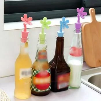 Креативная пробка для бутылки в форме цветка, мягкая силиконовая пробка для нескольких бутылок, пробка для вина, винограда, пива, многоразовые подарки для дома