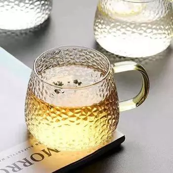 Креативная простая стеклянная чашка для воды, чашка с молотком, чашка для чая, стеклянная чашка для молока