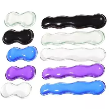 Креативная прозрачная подставка для запястья мыши Прозрачная подставка для запястья мыши Гелевая подставка для запястья Офис green-wrist brace