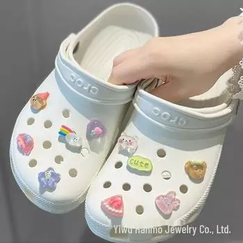 Креативная пряжка для обуви в виде цветка из мультфильма «Садовая обувь» — симпатичное съемное украшение для обуви своими руками