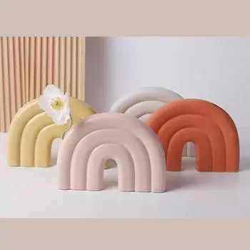 Креативная расписная ваза, керамическая ваза для цветов, художественный орнамент, цветочная композиция, домашний декор, украшение сада, креативный подарок No.1