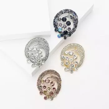 Креативная ретро-брошь в виде воздушного шара из сплава со стразами, изысканная женская одежда, ювелирное украшение-булавка для корсажа