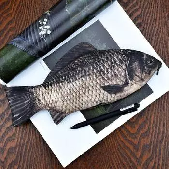 Креативная Рыбка Пенал Большая Вместимость Обновления Школьный Подарок Забавная Перьевая Ручка Сумка Домашний Офис Хранение