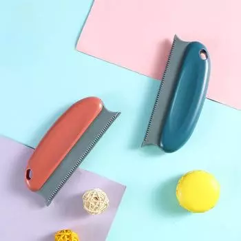 Креативная щетка для шерсти домашних животных, щетка для красоты, расческа для волос, двухсторонняя щетина, расческа для массажа шерсти домашних животных, узелковая расческа красный