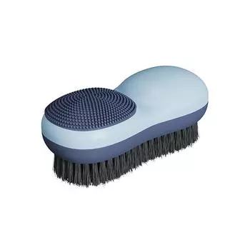 Креативная щетка для стирки с контрастными цветами, двухсторонняя щетина, многофункциональная мягкая резиновая щетка для чистки нижнего белья синий