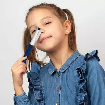 Креативная шариковая ручка с функцией имитации распыления воды, ручка для розыгрышей, хитрая ручка-распылитель воды, ручка для студентов, ручка-разбрызгиватель воды, ручка с возможностью письма 16.5cm синий