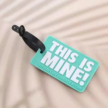 Креативная силиконовая бирка для багажа с буквами, портативная дорожная бирка для чемодана, бирка для багажа зелёный