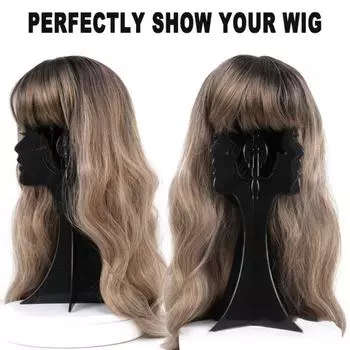 Креативная складная подставка для парика, изготовление париков, держатели для демонстрации париков, модель головы манекена, инструмент для укладки волос чёрный