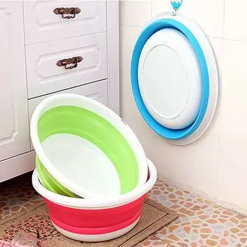 Креативная складная раковина, утолщенная складная раковина для улицы, умывальник для дома ARI S синий