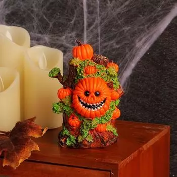 Креативная смола Хэллоуин Украшения на Хэллоуин Украшение Настольные фигурки Фестиваль призраков Зеленая тыква оранжевый