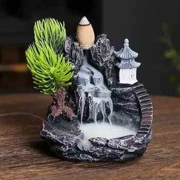Креативная смоляная курильница небольшого размера, горная курильница из сандалового дерева, агаровое дерево, украшение для дома