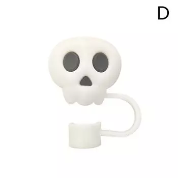 Креативная соломенная шапочка с изображением черепа и призрака, мультяшная серия «Сладость или гадость на Хэллоуин», силиконовая безопасная мягкая пыленепроницаемая соломенная шапочка, подарок на вечеринку