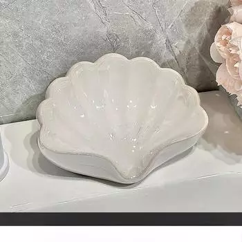 Креативная современная мыльница в виде ракушки, простая мыльница, держатель для домашнего использования, туалет и слив для хранения