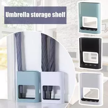 Креативная стойка для хранения зонтов, напольная подставка для зонтов, зонт для длинной ручки зонта, хранение F H1V2 white-28*22*9*21.4cm