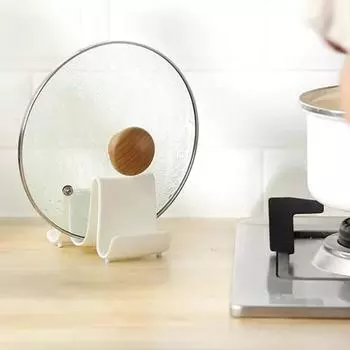 Креативная стойка для крышки горшка в форме волны, стабильная противоскользящая пластиковая стойка для хранения