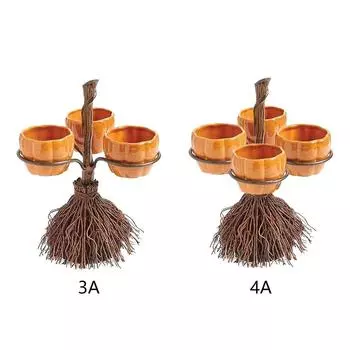 Креативная стойка для тыквенных мисок для закусок на Хэллоуин Креативная стойка для конфетных корзин на Хэллоуин Подходит для вечеринок 5A