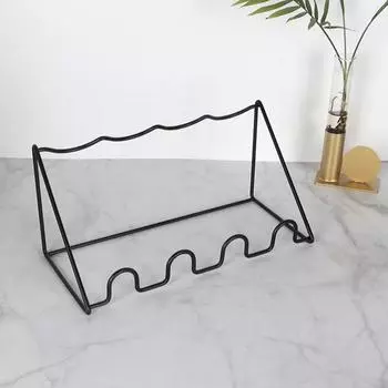 Креативная стойка-кронштейн, интегрированная стойка для бутылок, практичная витрина для хранения чёрный