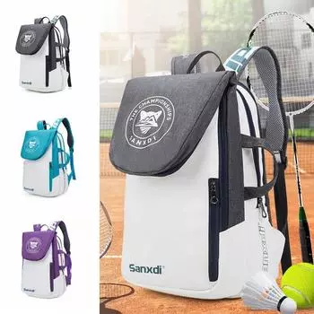 креативная сумка для бадминтонной ракетки большой емкости спортивные сумки теннисный рюкзак для ракетбола фиолетовый