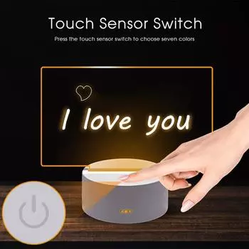 Креативная светодиодная доска для заметок, ночник, USB-перезаписываемая доска для сообщений, теплый мягкий свет для детей, подруга, украшение, ночник