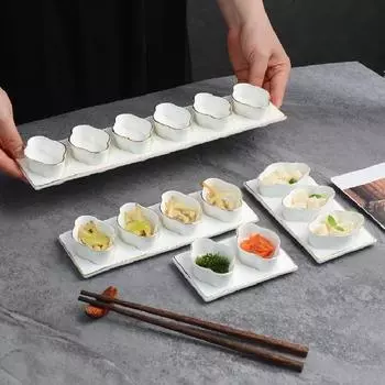 Креативная тарелка в виде цветка сливы Белая керамическая тарелка для фруктов Конфеты Сухофрукты Закусочная тарелка Салат Десертная миска Кухонная тарелка для соуса