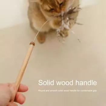 Креативная устойчивая к царапинам интерактивная игрушка-палка для кошек и котят с колокольчиком, товары для домашних животных