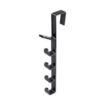 Креативная ванная комната, кухня, крючки над дверью, многофункциональные крючки для дверей, вешалка для полотенец, органайзер для сумок One Size чёрный