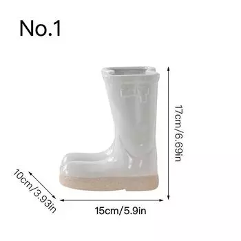 Креативная ваза для сапог, керамическая гидропонная ваза, цветочная композиция, домашний декор, настольный художественный орнамент, украшение сада, креативный подарок No.1