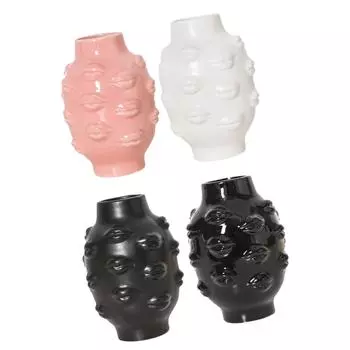 Креативная ваза в форме губ, домашний декор для сухих свежих цветов, идеальный подарок, современная минималистская ваза для кафе, сада, витрины, каминной доски, рабочего стола розовый