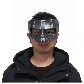 Креативная винтажная маска на пол-лица для празднования Хэллоуина и мероприятий карнавал античный серебряного