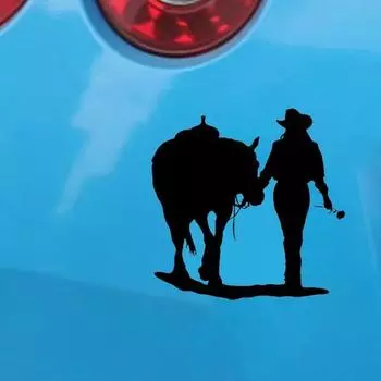 Креативная водостойкая наклейка для автомобиля в стиле пастушки, наклейка на автомобиль, гитара, чемодан, декор чёрный