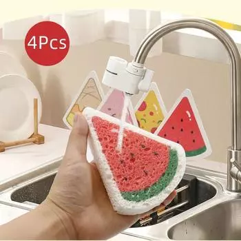 Креативная волшебная губка для мытья посуды, бытовая, кухня, ванная комната, чистящая салфетка Migic, прочная губка для мытья посуды, чудо-губка, новая 1pcs красный