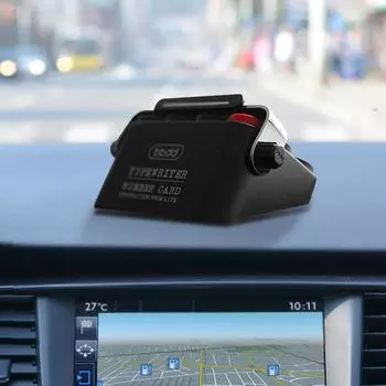 Креативная временная парковочная табличка в стиле пишущей машинки для парковочной карты автомобиля, номерной знак, видимый номер телефона, парковочная табличка, универсальная